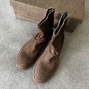 NEW (in a box) MOMA suede ankle boots, size 36